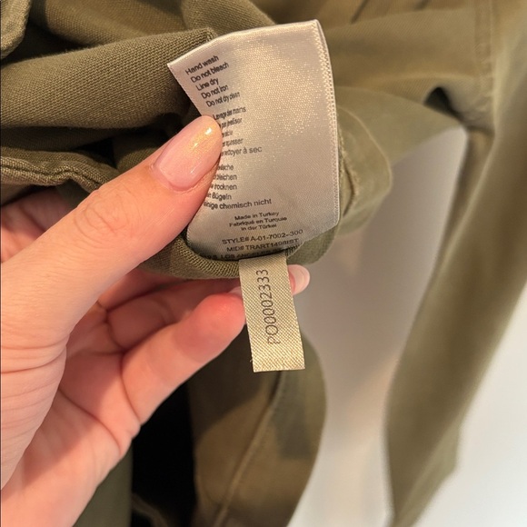 Anine Bing Utility Jacket Army Green Size Small - Picture 8 of 12